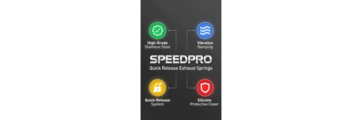 Federkit SPEEDPRO Quick Release Auspuff-Federn