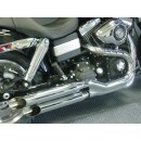 Eagle Sidewinder Slash Cut Slip-on mit EG-ABE in chrom Dyna FAT BOB FXDF 2008-, Dyna Wide Glide 2010- FXDWG CVO FAT BOB  2009-