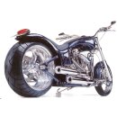 Eagle M7 Softail  1986-2006 2in2 Anlage mit ABE