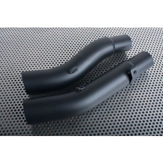 linkpipe Slipon Dual, material/surface finish: matt, black velvet