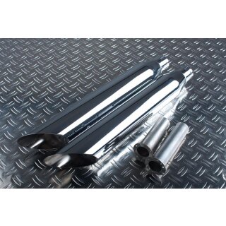 Eagle Sidewinder Slash Cut Series Honda VT1100 C3 98-01 Slipon 2in2 Road Legal/EEC/ABE homologated stainless steel polished