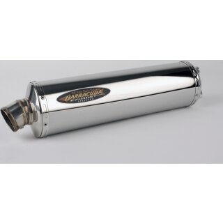 1B Artikel Bolt on Barracuda RS2 poliert oval 450 mm, Supershort, wie neu GSX-R 600 / GSX-R 1000 K1-K4