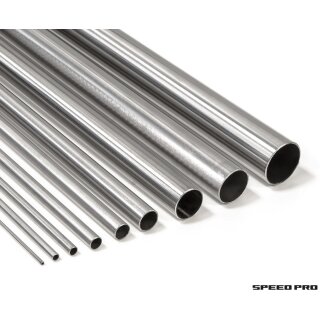 SPEEDPRO Auspuffrohr Abgasrohr Rohr für Auto und Motorrad universal Stahlrohr 55mm x 1,5mm , Länge 100cm