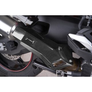 Mittelrohr - mit Hitzeschild Carbon