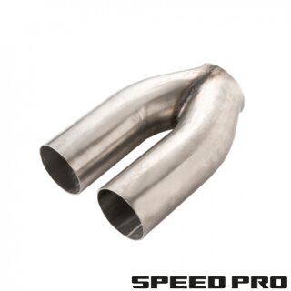 SpeedPro Y-Rohr 2x 63,5mm / 2,5" auf 1x 76mm / 3" V2A